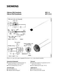 Datasheet BPY12 manufacturer Siemens