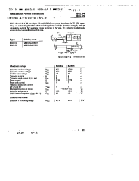 Datasheet BUX84 производства Siemens