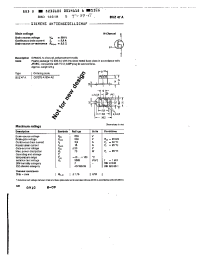 Datasheet BUZ47A manufacturer Siemens