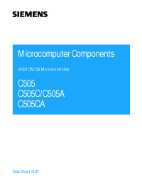 Datasheet C505-2RM manufacturer Siemens