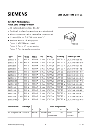 Datasheet C67079-A1051-A5 manufacturer Siemens