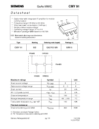 Datasheet CMY91 manufacturer Siemens