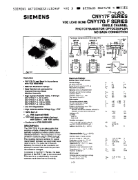 Datasheet CNY17FG manufacturer Siemens