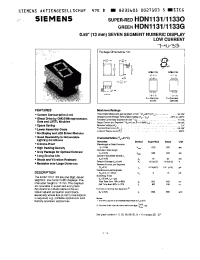 Datasheet HDN1131 manufacturer Siemens