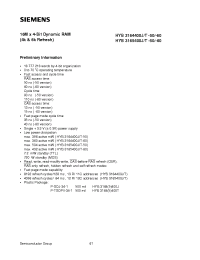 Datasheet HYB3164400J-60 manufacturer Siemens