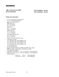 Datasheet HYB3164400T-50 manufacturer Siemens