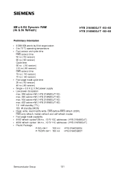 Datasheet HYB3164800J-60 manufacturer Siemens