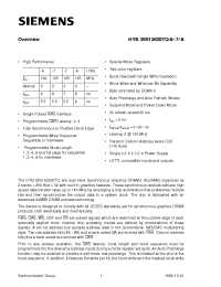 Datasheet HYB39S16320TQ-8 manufacturer Siemens