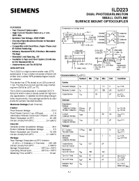 Datasheet ILD223 manufacturer Siemens