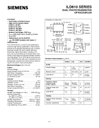 Datasheet ILD610-1 manufacturer Siemens