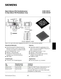 Datasheet KOM2100BF manufacturer Siemens