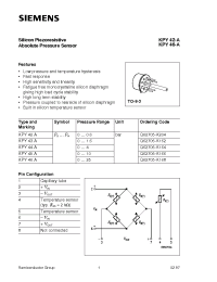 Datasheet KPY42A manufacturer Siemens