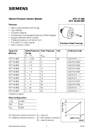 Datasheet KPY43-MA manufacturer Siemens