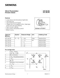 Datasheet KPY65RK производства Siemens