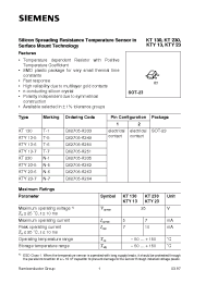 Datasheet KTY23-5 manufacturer Siemens