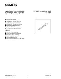 Datasheet LA3386-N manufacturer Siemens