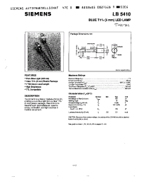 Datasheet LB5410 manufacturer Siemens