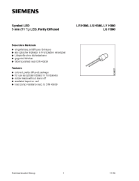 Datasheet LGH380-EH manufacturer Siemens