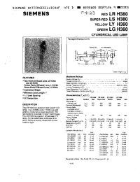 Datasheet LGH380-F manufacturer Siemens