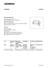 Datasheet LGR971-KO manufacturer Siemens