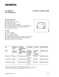 Datasheet LGT679-CO manufacturer Siemens