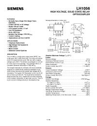 Datasheet LH1056 manufacturer Siemens