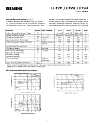 Datasheet LH1522 manufacturer Siemens