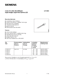 Datasheet LH3344-R manufacturer Siemens