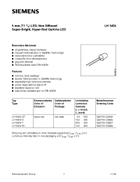 Datasheet LH5424-QT manufacturer Siemens