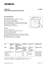 Datasheet LHA674-M manufacturer Siemens