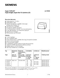 Datasheet LHT676-PS manufacturer Siemens