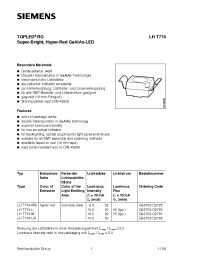 Datasheet LHT774-L manufacturer Siemens