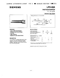 Datasheet LPD-80A manufacturer Siemens