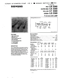 Datasheet LR3360 manufacturer Siemens