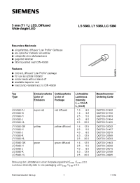 Datasheet LS5380-HL manufacturer Siemens