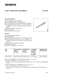 Datasheet LSG3331-JO manufacturer Siemens