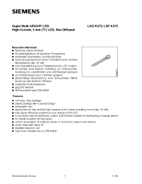 Datasheet LSGK372-QO manufacturer Siemens