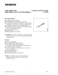 Datasheet LSK376 manufacturer Siemens