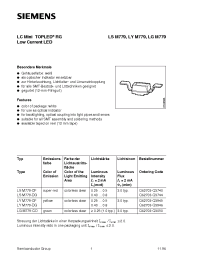 Datasheet LSM779-DG manufacturer Siemens