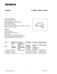 Datasheet LSR976-NO manufacturer Siemens