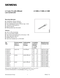 Datasheet LY3369-EH manufacturer Siemens