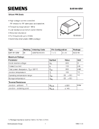 Datasheet Q62702-A1215 manufacturer Siemens