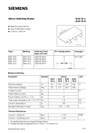 Datasheet Q62702-A915 manufacturer Siemens