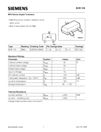 Datasheet Q62702-C2255 manufacturer Siemens