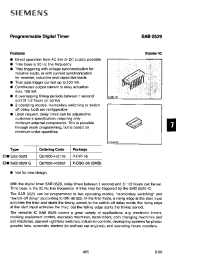 Datasheet SAB0529G manufacturer Siemens