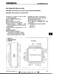 Datasheet SAB8032B-16-P manufacturer Siemens