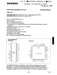 Datasheet SAB8052A-P manufacturer Siemens