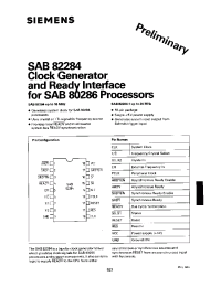 Datasheet SAB82284-1-P manufacturer Siemens
