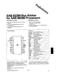 Datasheet SAB82289-P manufacturer Siemens
