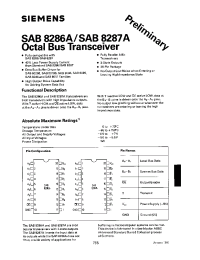 Datasheet SAB8286 manufacturer Siemens